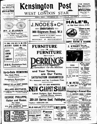 cover page of Kensington Post published on September 18, 1931