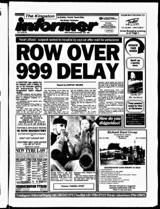 cover page of Kingston Informer published on November 15, 1991