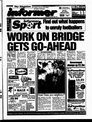 cover page of Kingston Informer published on December 30, 1994