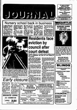 cover page of Bridgwater Journal published on May 26, 1990