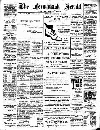 cover page of Fermanagh Herald published on September 18, 1909