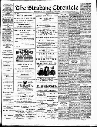 cover page of Strabane Chronicle published on November 30, 1901