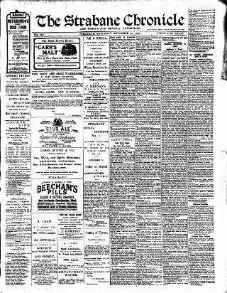 cover page of Strabane Chronicle published on November 15, 1902