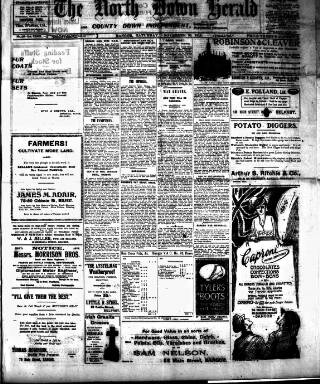 cover page of North Down Herald and County Down Independent published on November 30, 1918