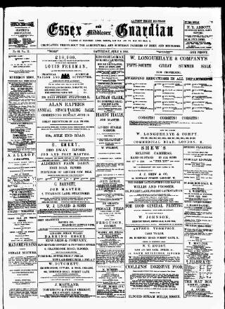 cover page of Essex Guardian published on July 6, 1895
