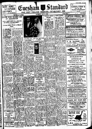 cover page of Evesham Standard & West Midland Observer published on July 6, 1946