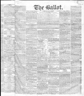 cover page of Ballot published on February 12, 1832