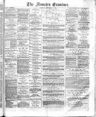 cover page of Runcorn Examiner published on November 15, 1879