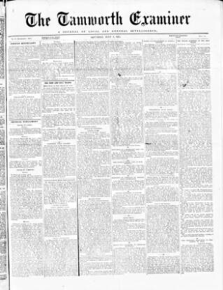 cover page of Tamworth Miners' Examiner and Working Men's Journal published on July 3, 1875