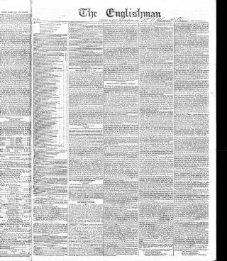 cover page of Englishman published on September 18, 1831