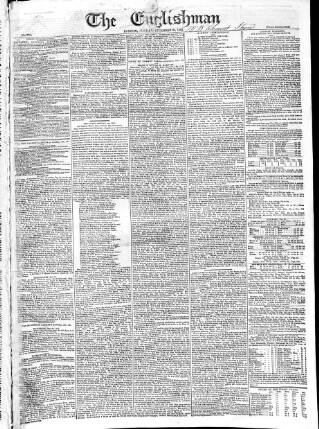 cover page of Englishman published on December 30, 1832