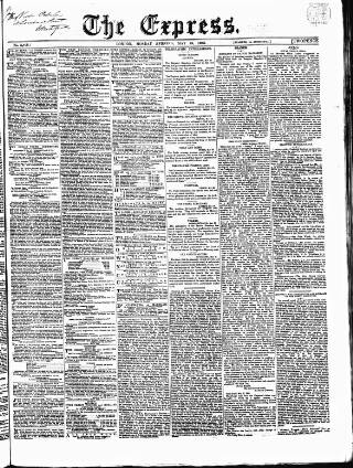 cover page of Express (London) published on May 29, 1865
