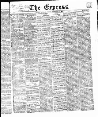 cover page of Express (London) published on December 30, 1865