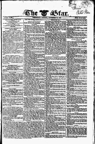 cover page of Star (London) published on November 15, 1826