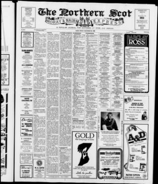 cover page of Northern Scot and Moray & Nairn Express published on November 30, 1985