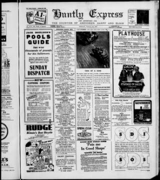 cover page of Huntly Express published on February 28, 1947