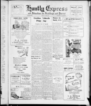 cover page of Huntly Express published on July 6, 1951