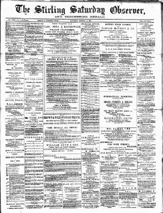 cover page of Stirling Observer published on September 18, 1886