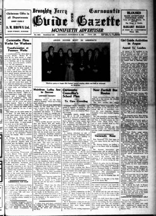 cover page of Broughty Ferry Guide and Advertiser published on November 30, 1946