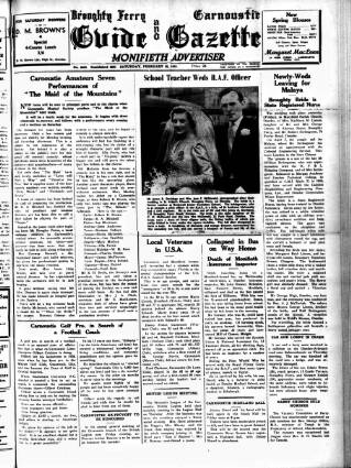 cover page of Broughty Ferry Guide and Advertiser published on February 28, 1953