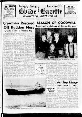 cover page of Broughty Ferry Guide and Advertiser published on December 30, 1978