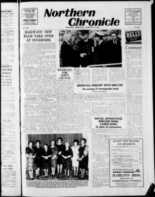 cover page of Northern Chronicle and General Advertiser for the North of Scotland published on February 28, 1968