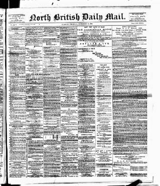 cover page of North British Daily Mail published on September 18, 1890