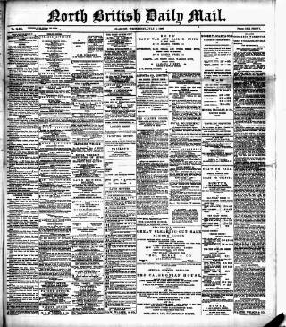 cover page of North British Daily Mail published on July 6, 1892