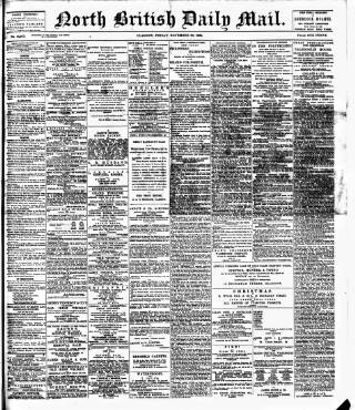 cover page of North British Daily Mail published on November 30, 1894