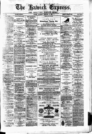 cover page of Hawick Express published on February 28, 1880