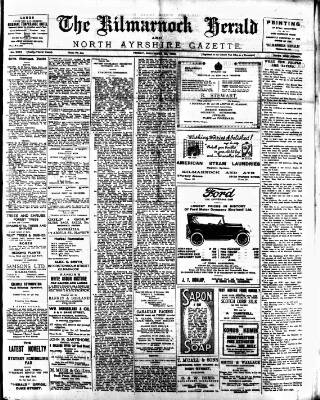 cover page of Kilmarnock Herald and North Ayrshire Gazette published on November 30, 1923