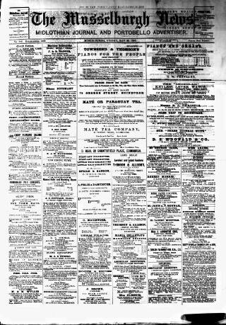 cover page of Musselburgh News published on May 29, 1896