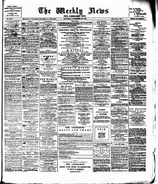cover page of Aberdeen Weekly News published on November 30, 1889