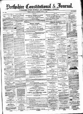 cover page of Perthshire Constitutional & Journal published on July 6, 1891