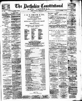 cover page of Perthshire Constitutional & Journal published on February 28, 1898