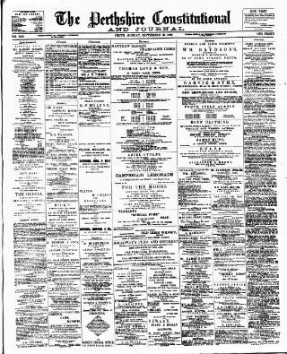 cover page of Perthshire Constitutional & Journal published on September 18, 1899