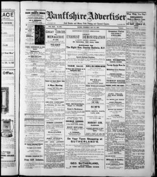 cover page of Banffshire Advertiser published on May 29, 1930