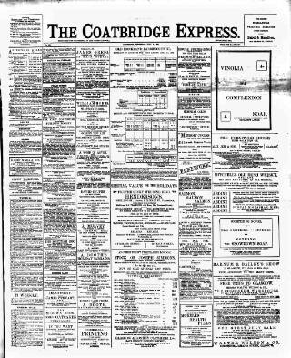 cover page of Coatbridge Express published on July 6, 1898