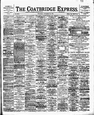 cover page of Coatbridge Express published on September 18, 1901