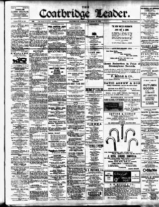 cover page of Coatbridge Leader published on September 18, 1915