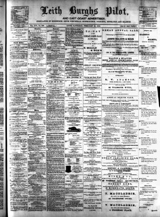 cover page of Leith Burghs Pilot published on February 28, 1880