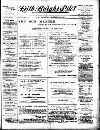 cover page of Leith Burghs Pilot published on November 30, 1901
