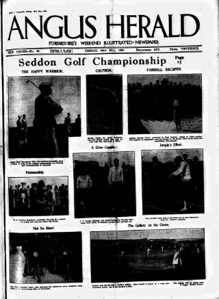 cover page of Forfar Herald published on May 29, 1931