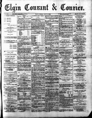 cover page of Elgin Courant and Morayshire Advertiser published on July 6, 1894