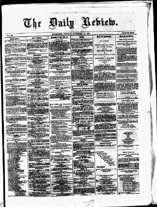 cover page of Daily Review (Edinburgh) published on November 15, 1864