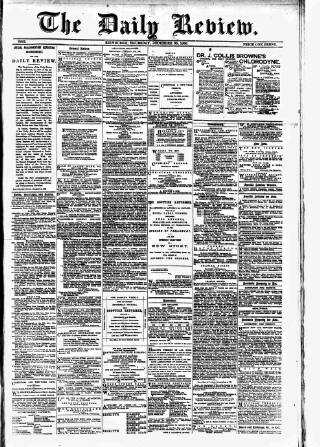 cover page of Daily Review (Edinburgh) published on December 30, 1880