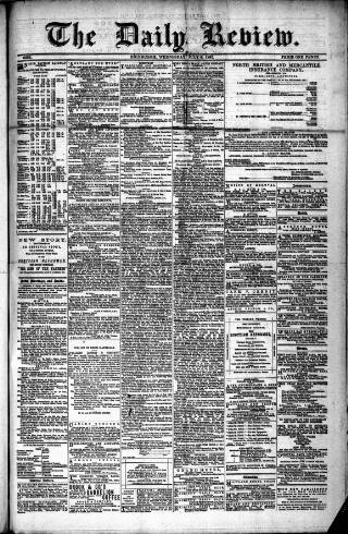 cover page of Daily Review (Edinburgh) published on July 6, 1881