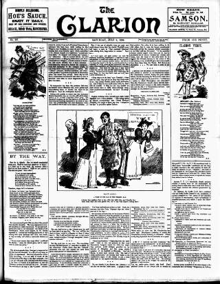 cover page of Clarion published on July 6, 1895