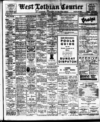 cover page of West Lothian Courier published on February 28, 1947