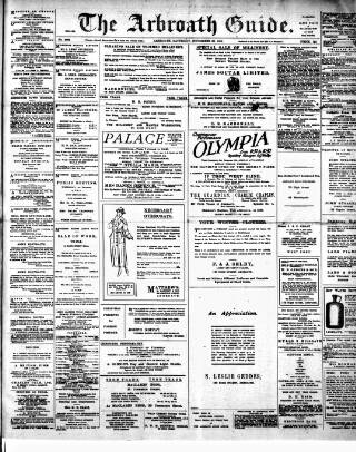 cover page of Arbroath Guide published on November 30, 1918